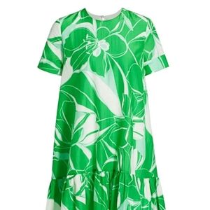 MILLY Green Floral Dress